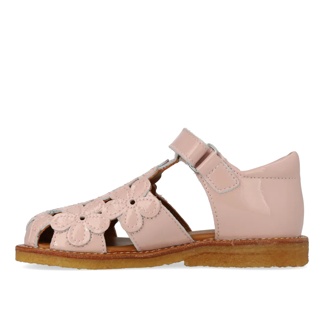 Angulus Sandal lukket tå blomster børnesandal rummelig