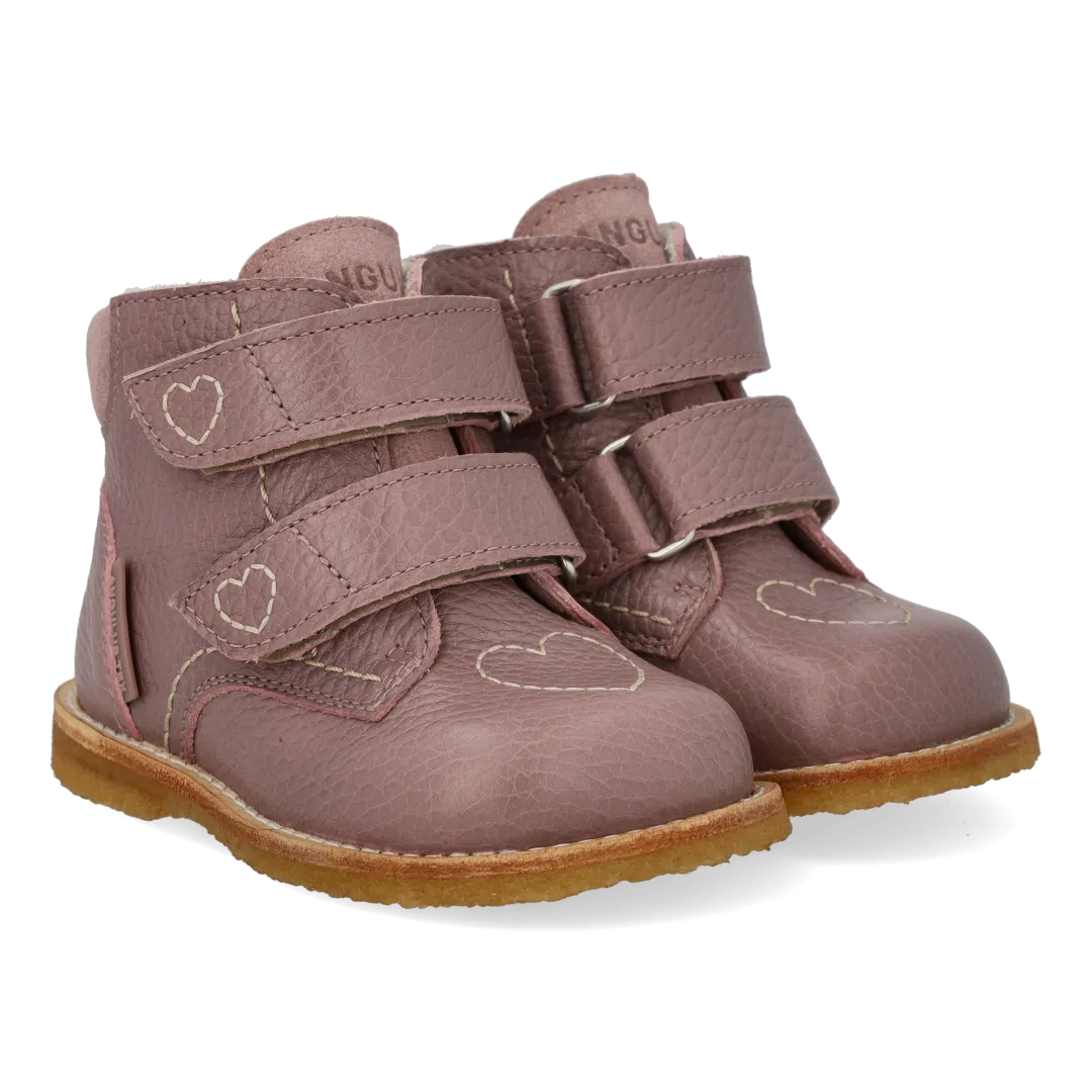 Angulus TEX-støvle Hjertedetalje Merino Uld 21-25