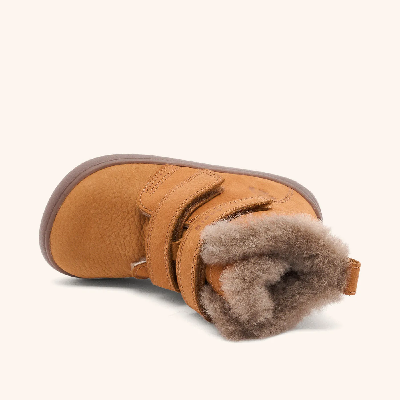 Bisgaard Barefoot Emil vinterstøvle camel lam