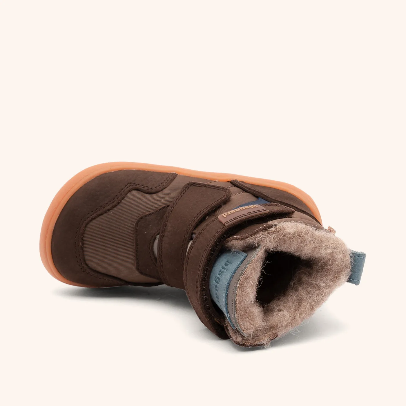 Bisgaard Timo Tex barfodsvinterstøvle dark brown vandtæt