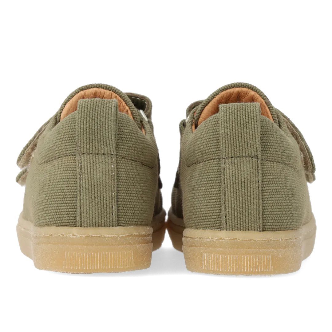Angulus sneaker bomuldskanvas børn velcro