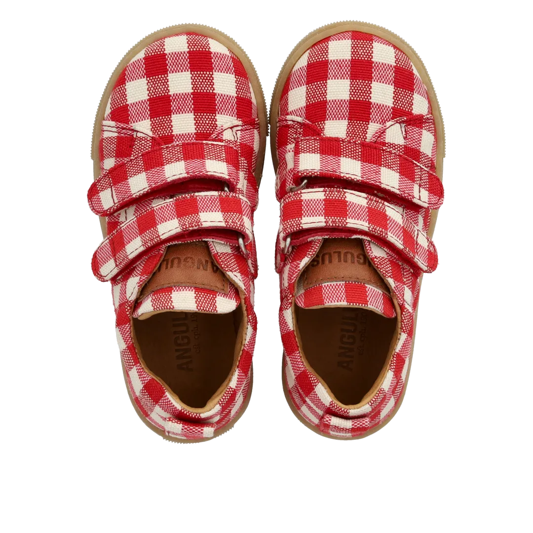 Angulus Sneaker recycled kanvas velcro børn