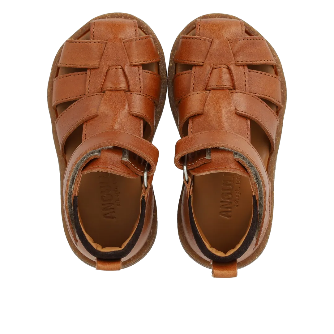 Angulus begynder sandal velcro lukket tå str. 19-25