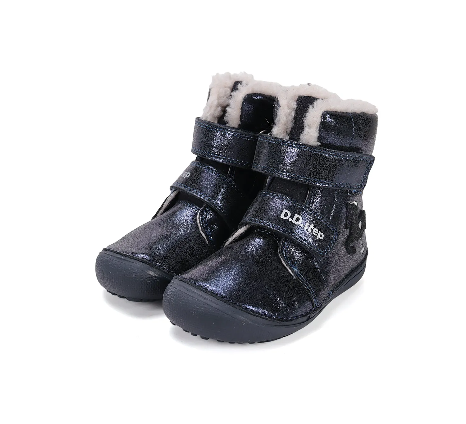 DD Step W063-52985B vinter barfodssko piger varm