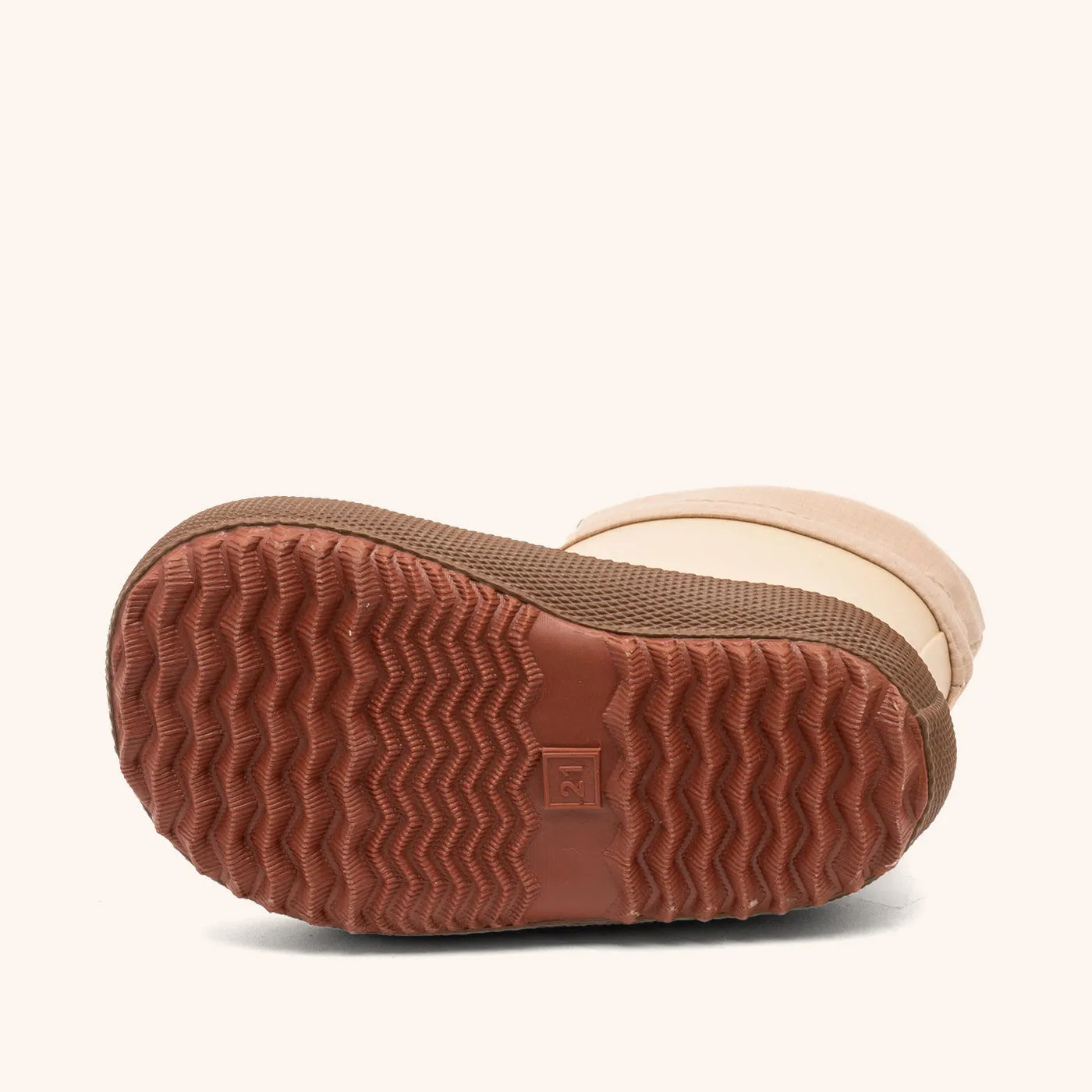 Miffy x Bisgaard Thermo gummistøvle cream lammeuld