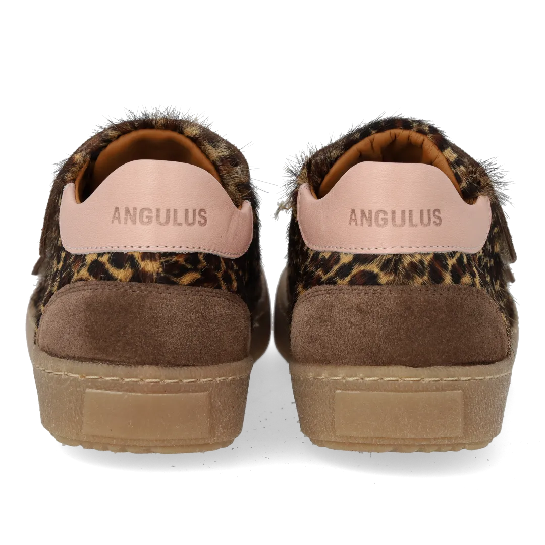 Angulus Court sneaker leopard sneakers velcro