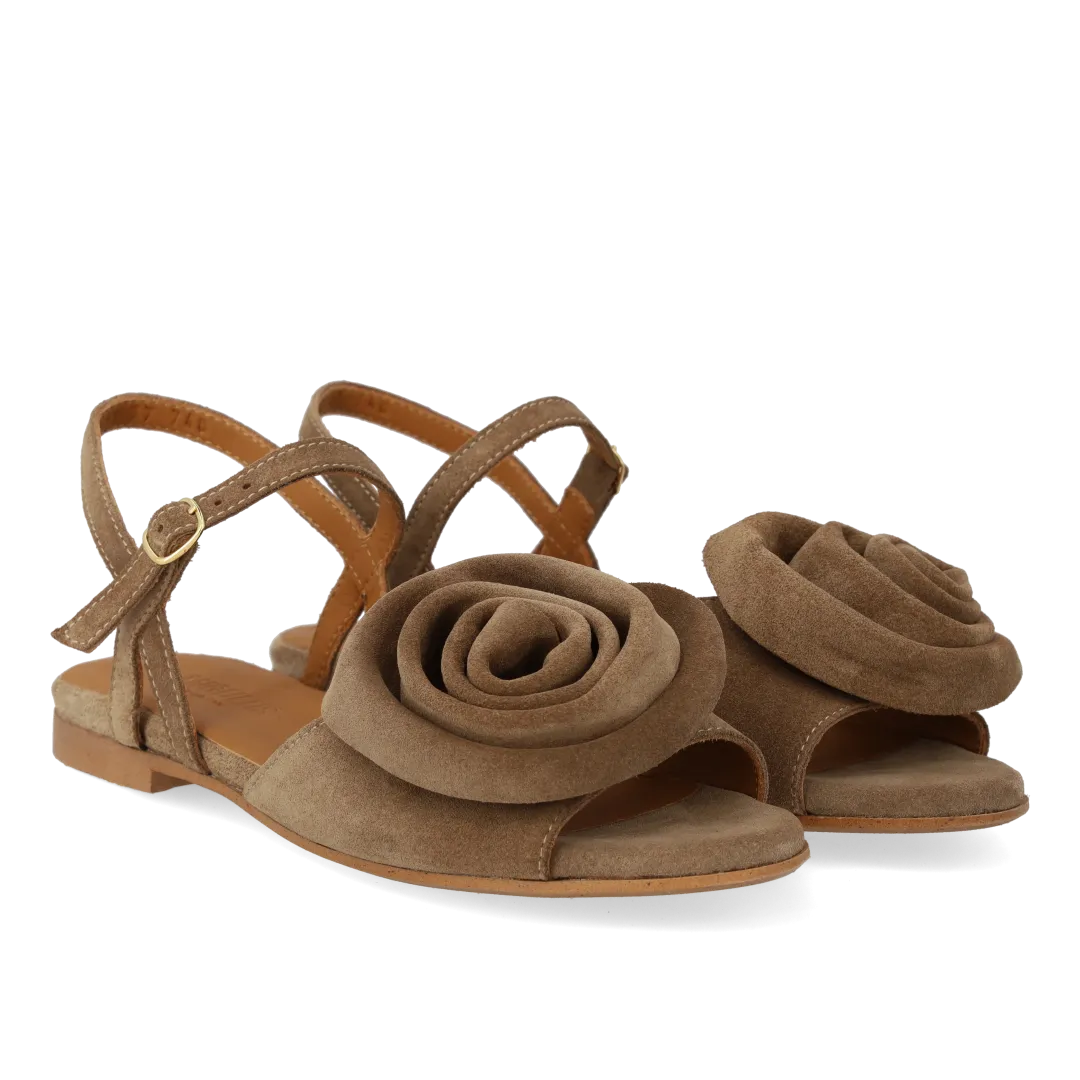 Angulus sandal med rose ruskindssandal til fest
