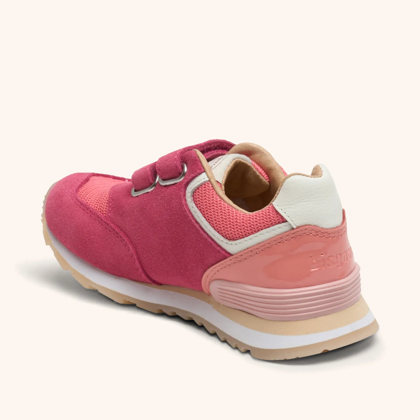Bisgaard Winston sneaker fuxia velcro ruskind