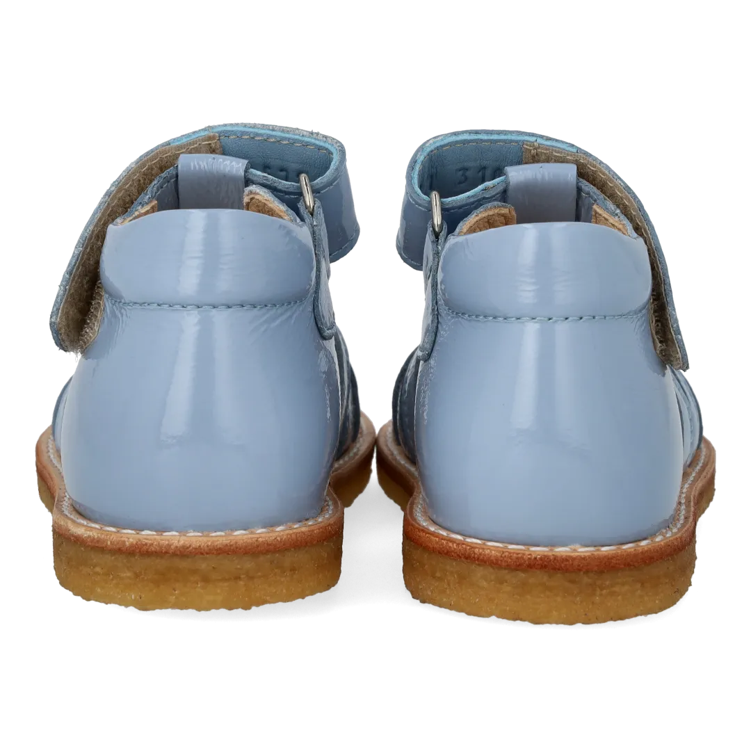 Angulus Hjertesandal med glitter og velcrolukning børnesandal