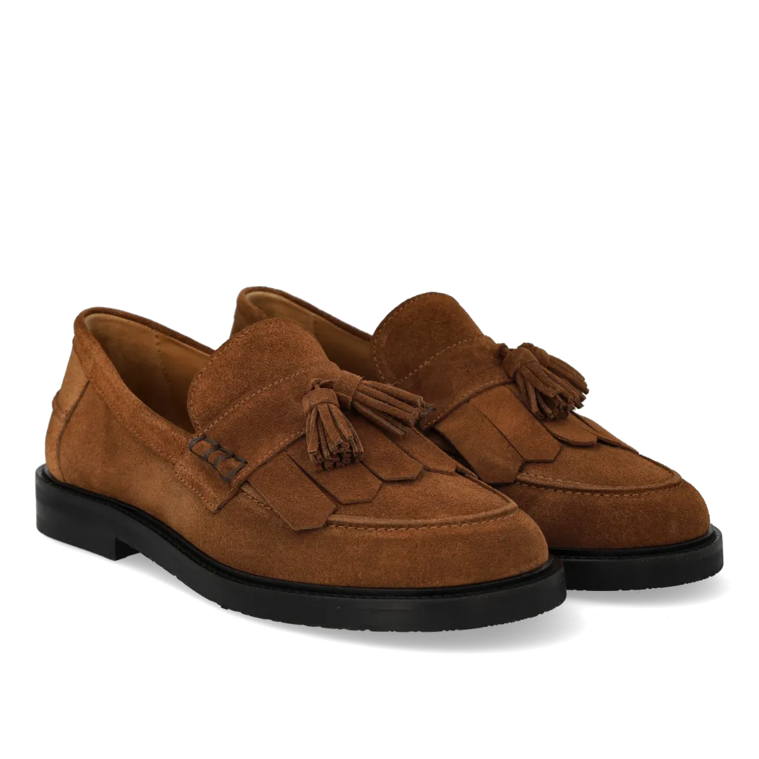 Angulus Loafer bred dame frynser kvast