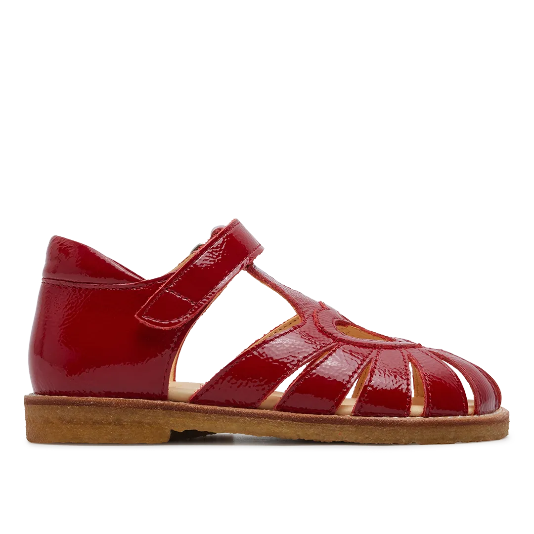 Angulus Hjertesandal Sandal Læder Velcro Lukket Tå