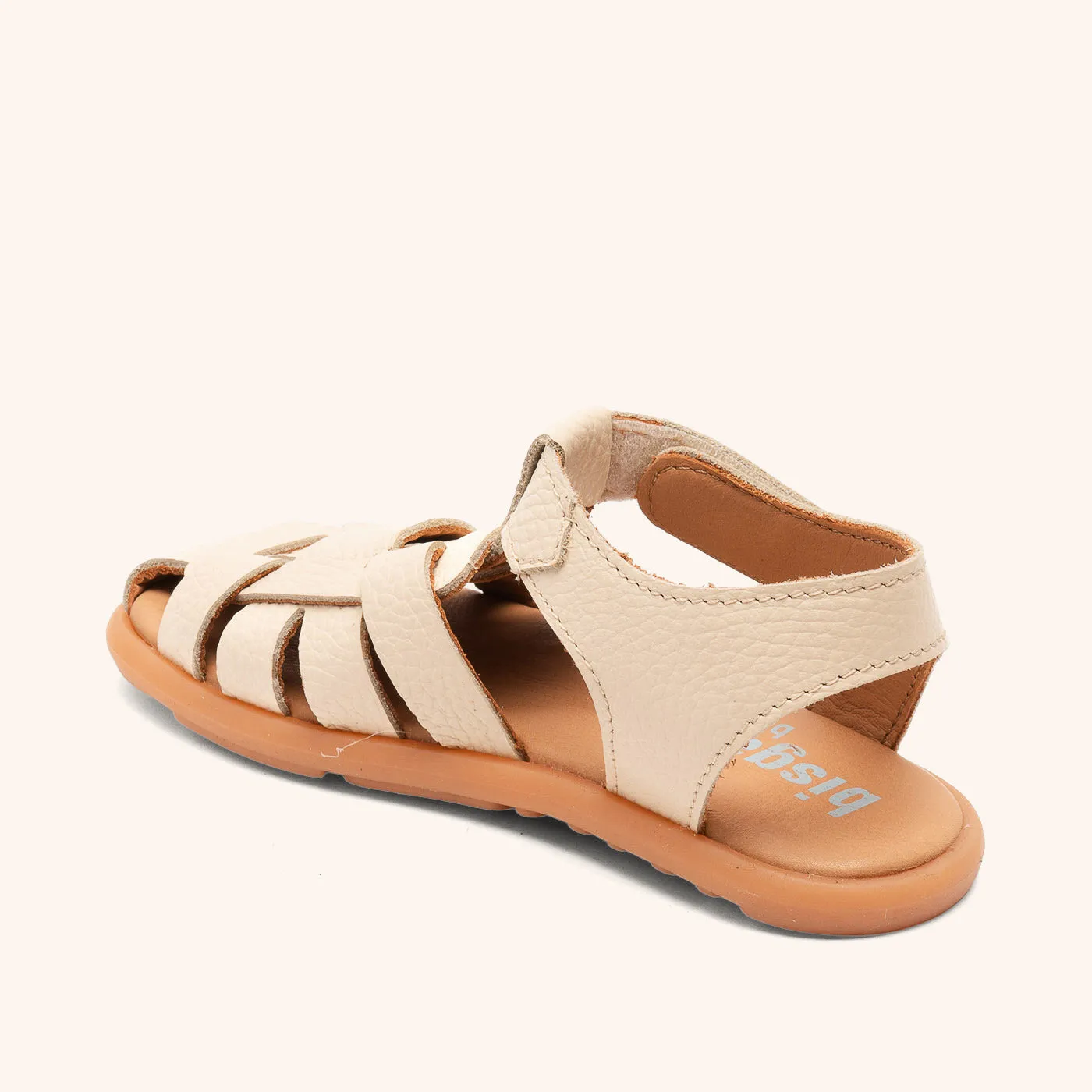 Bisgaard Barefoot Alison barfodssandal creme lukket tå