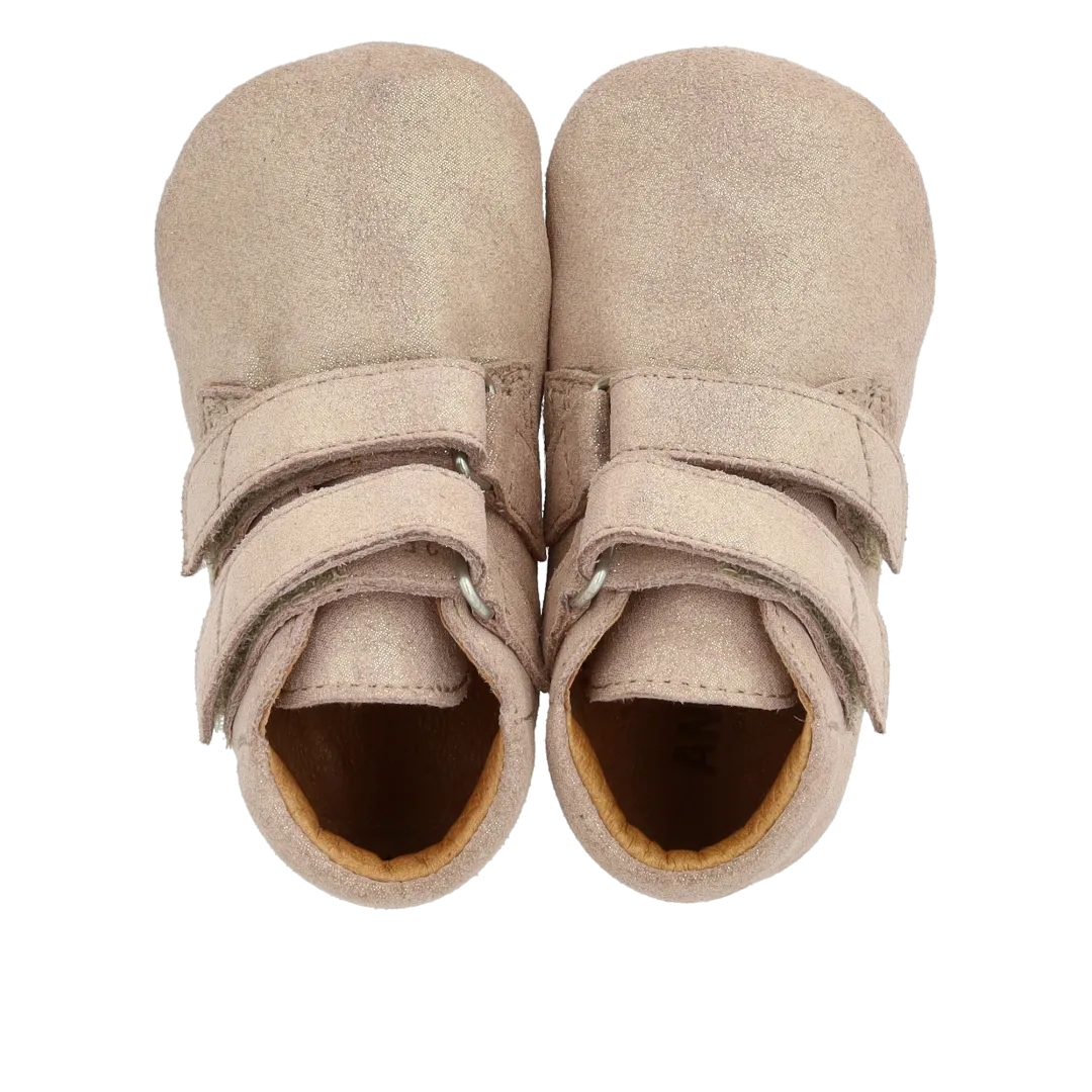 Angulus Prewalker lædersko velcro natur skind