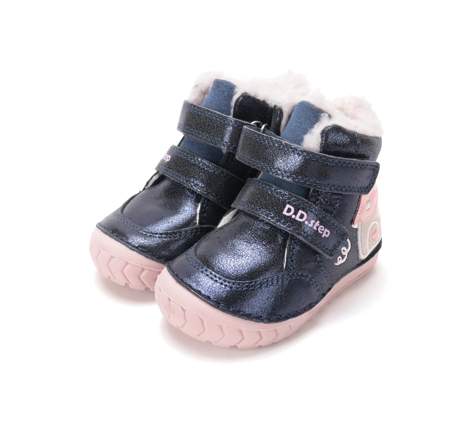 DD Step W029-62116A vinterstøvle pige varm foret