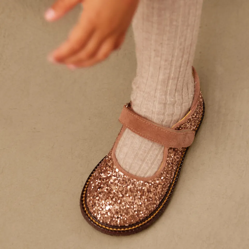 Angulus tullesko glitter børnesko jubilæum velcro