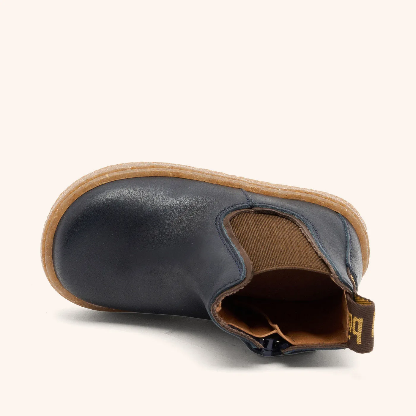Bisgaard Phillip chelsea-støvle navy læder