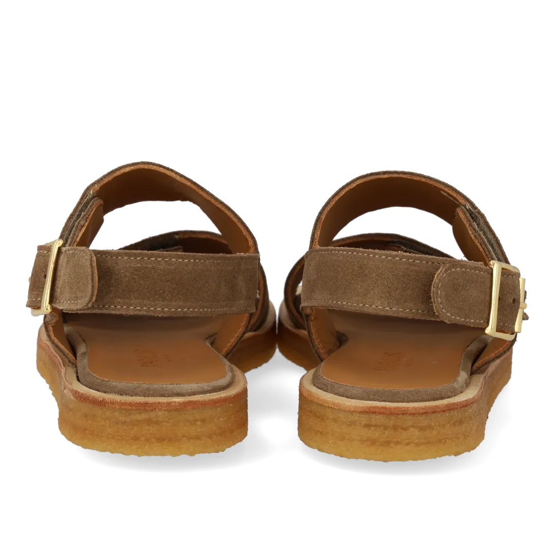 Angulus sandal velcroremme damesandal rund snude