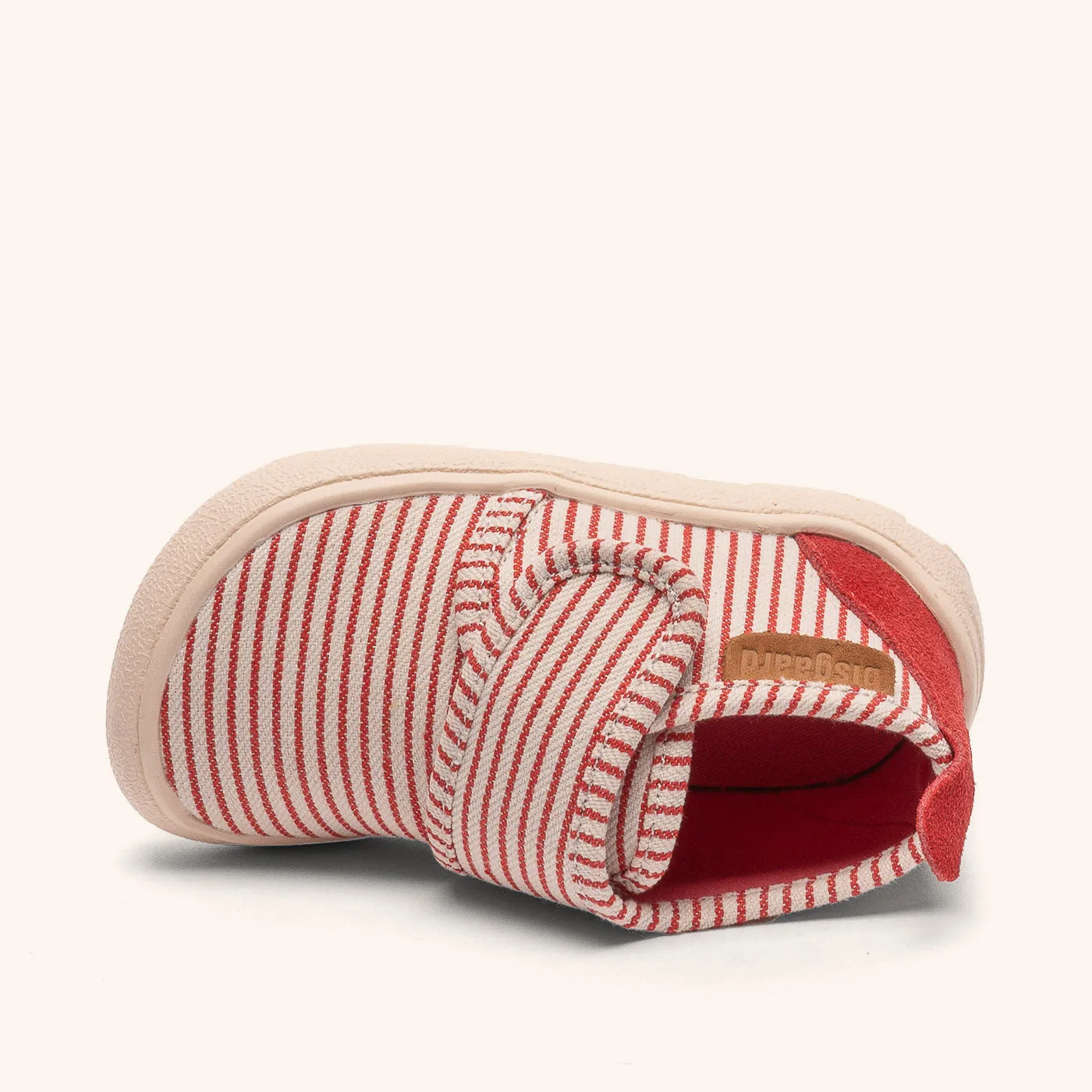 Bisgaard Basic Barefoot hjemmesko sailor red bred