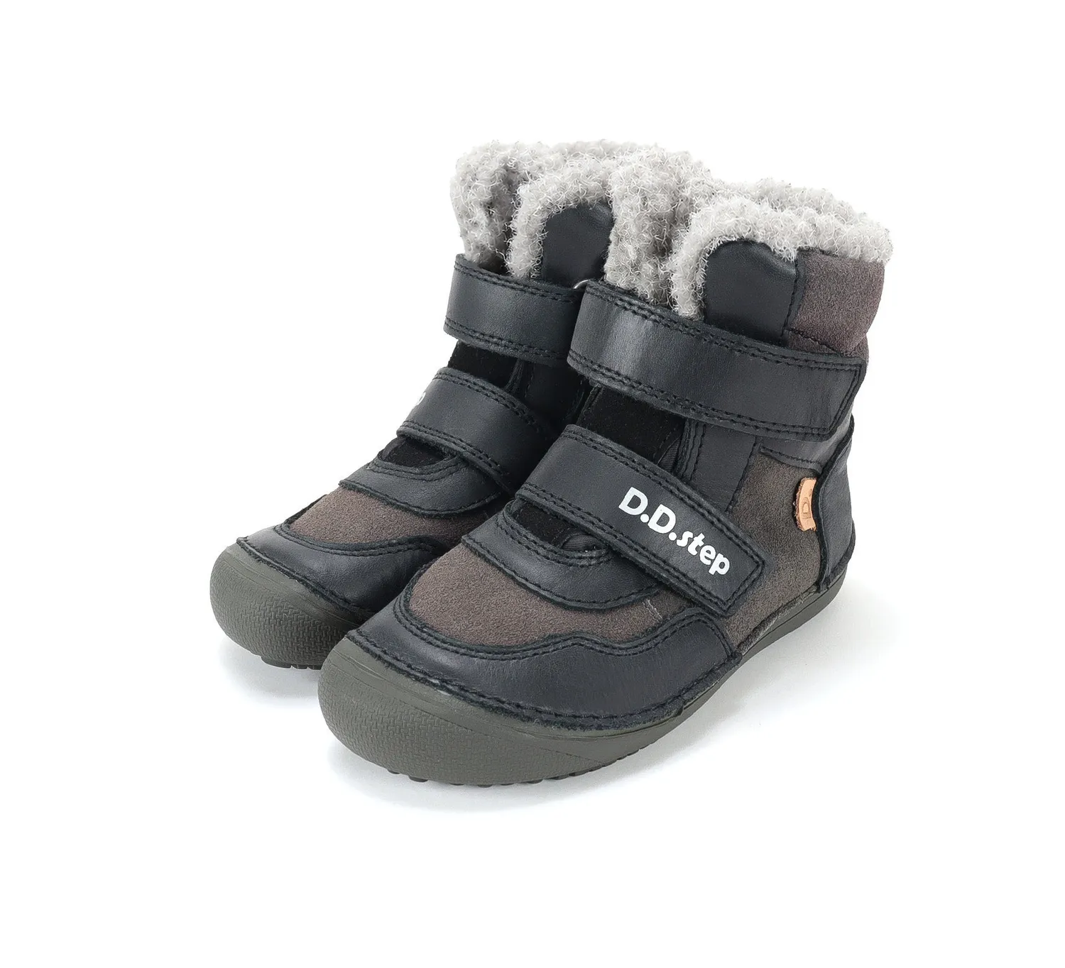 DD Step W063-62713B barfod vinterstøvle til børn