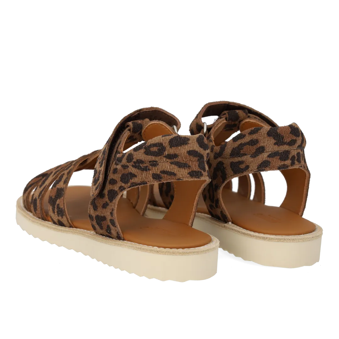Angulus T-rem sandal velcro børnesandal læder