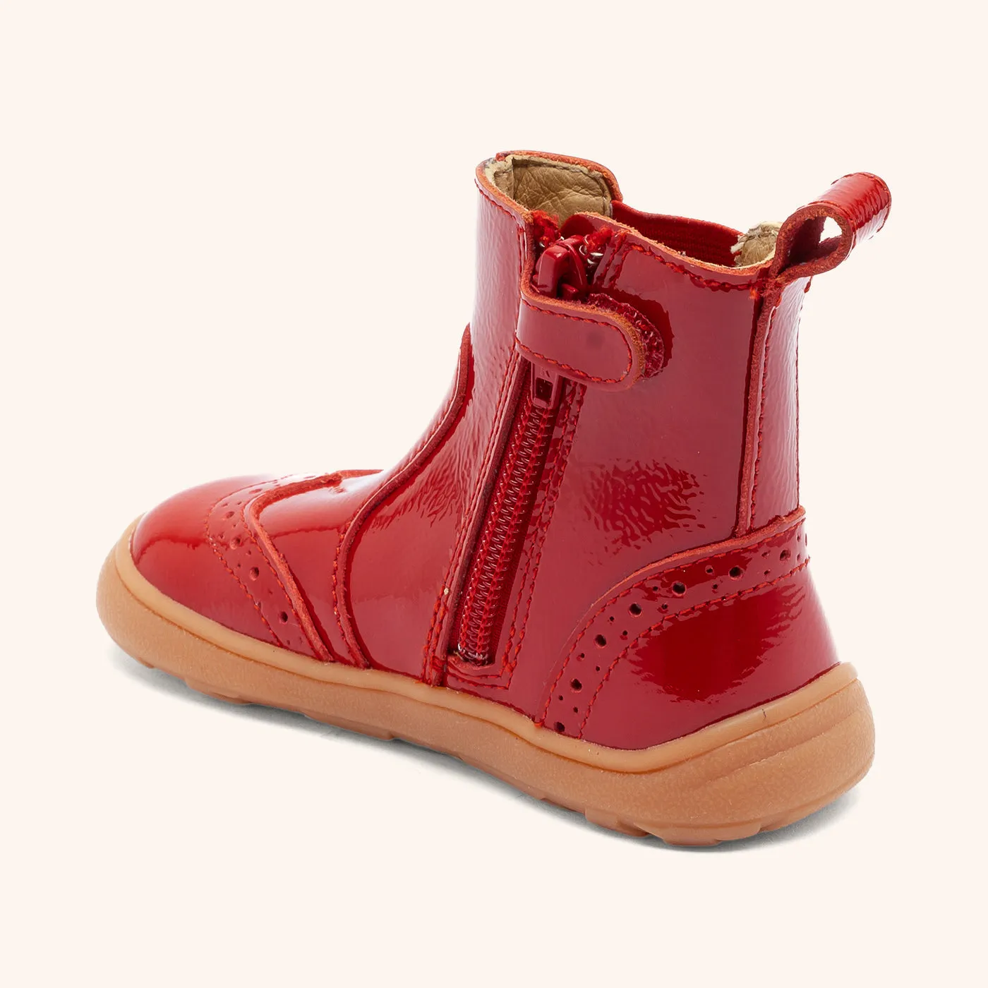 Bisgaard Barefoot Katie barfodsstøvle rød lak