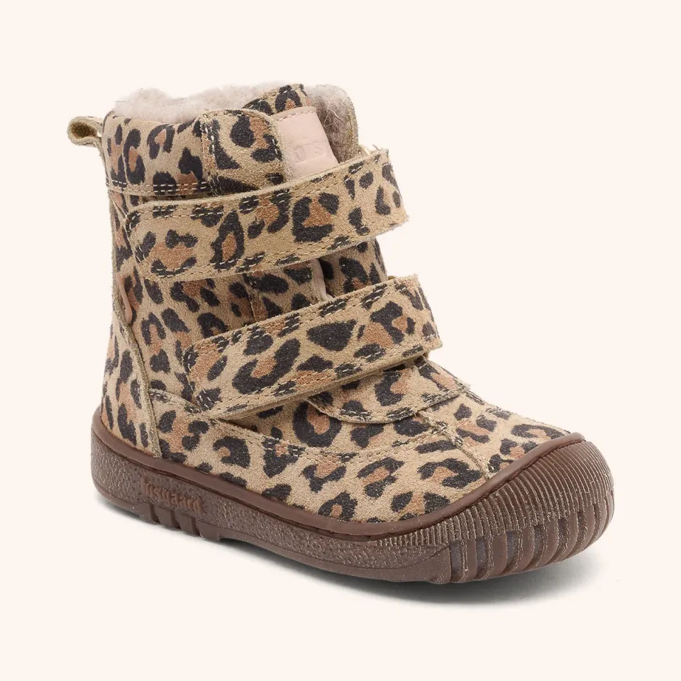 Bisgaard Ellis Tex vinterstøvle leopard vandtæt