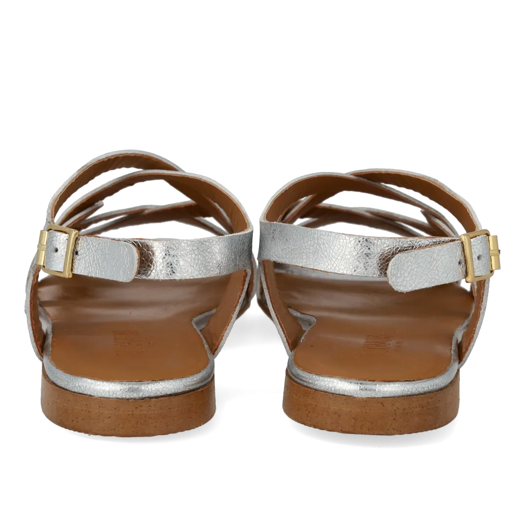 Angulus Sandal med remdetaljer dame lædersandal