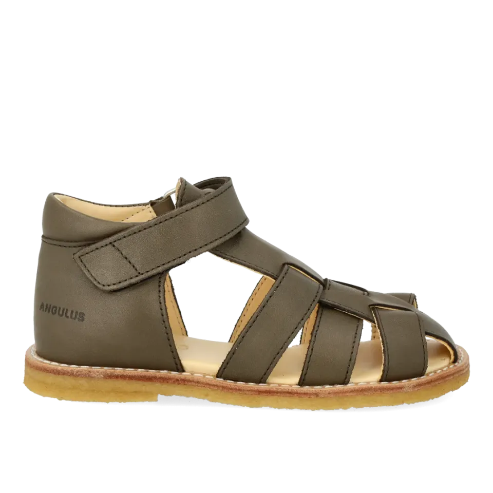 Angulus Begynder sandal velcro lukket tå