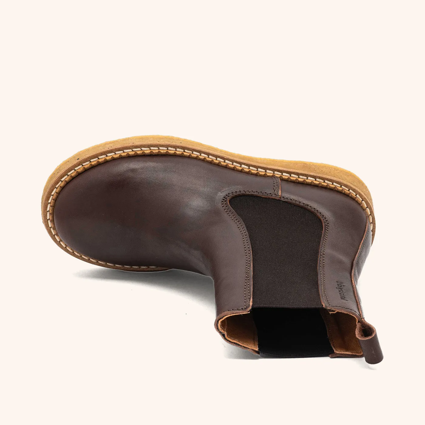 Bisgaard Naya støvle dark brown crepe læderstøvle