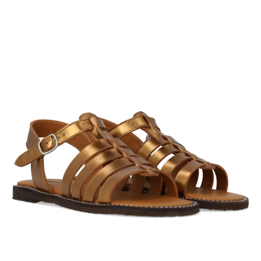 Angulus sandal åben tå lædersandal spænde