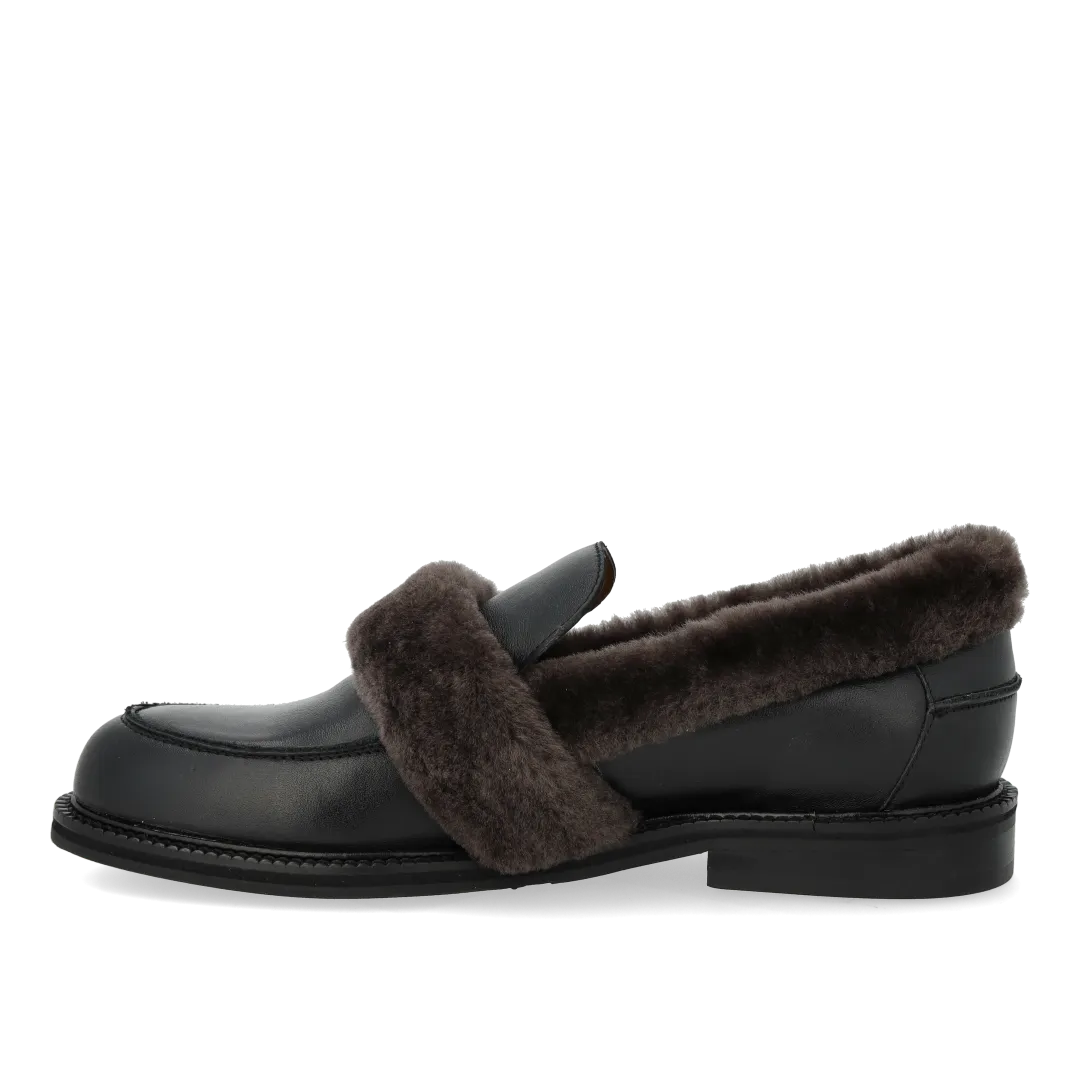 Angulus Loafer Pelskanter Dame Loafer Skind