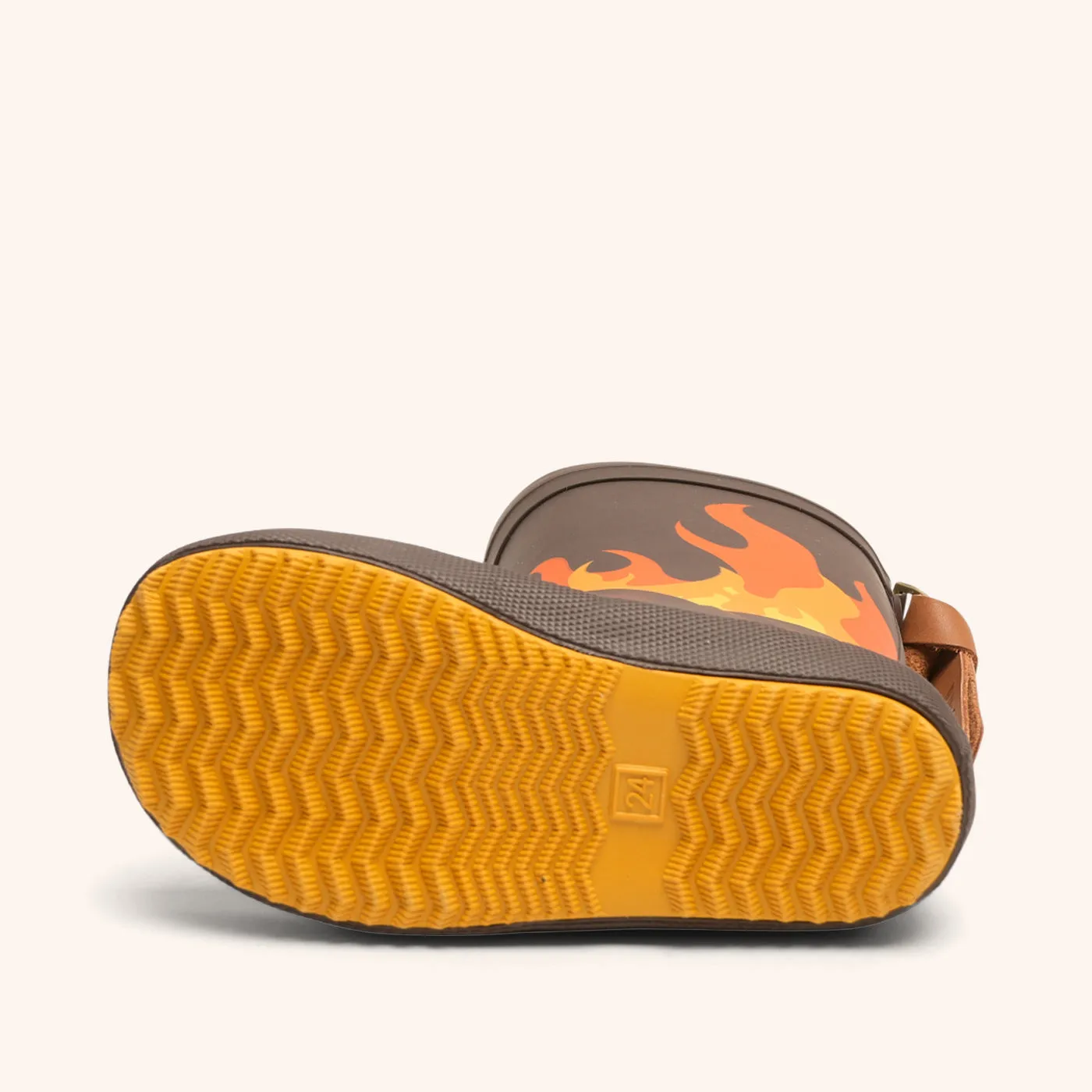 Bisgaard Fashion II gummistøvle brown flames vandtæt