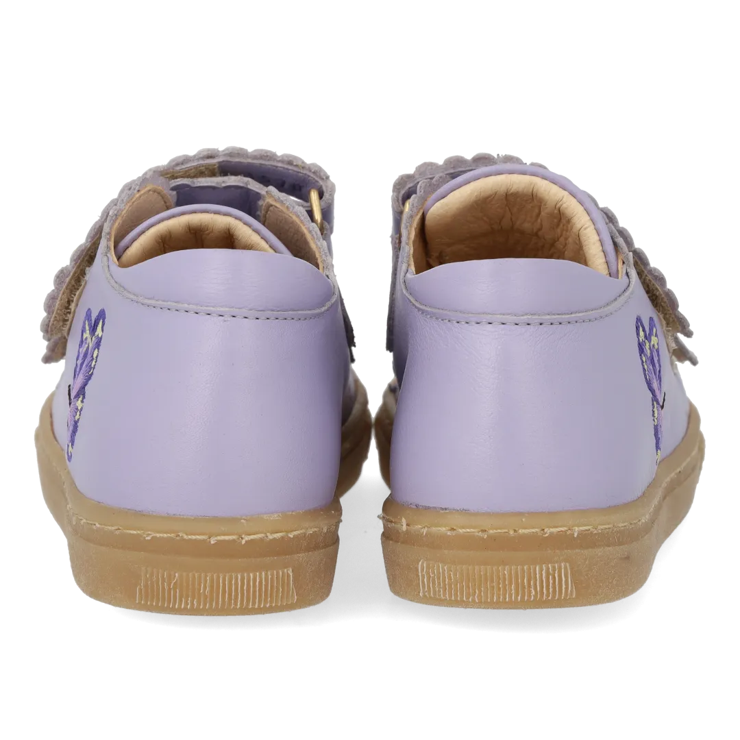 Angulus Sommerfugl børnesneaker læder velcro