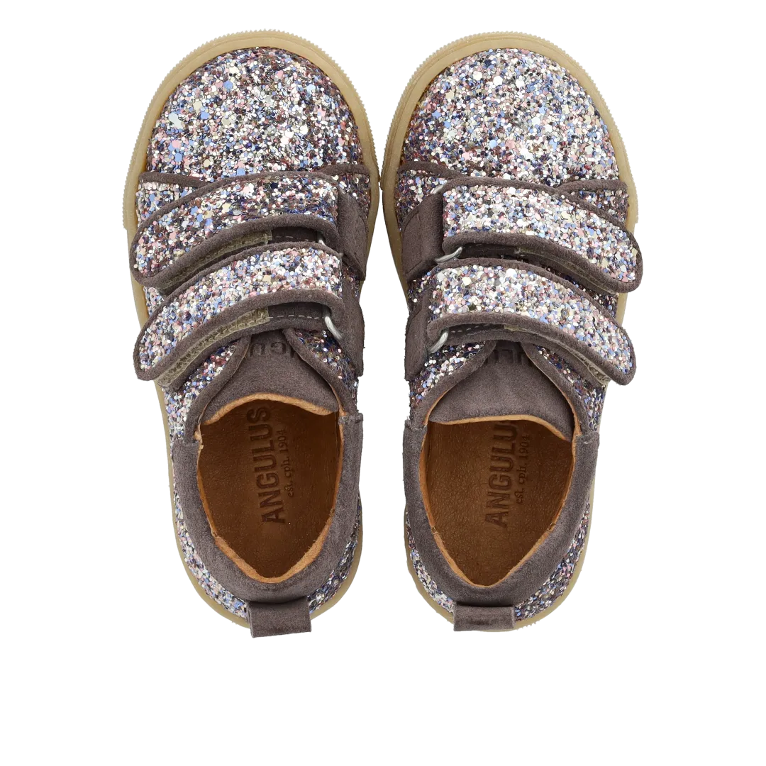 Angulus Funklende glitter-sneaker sneaker børn velcro