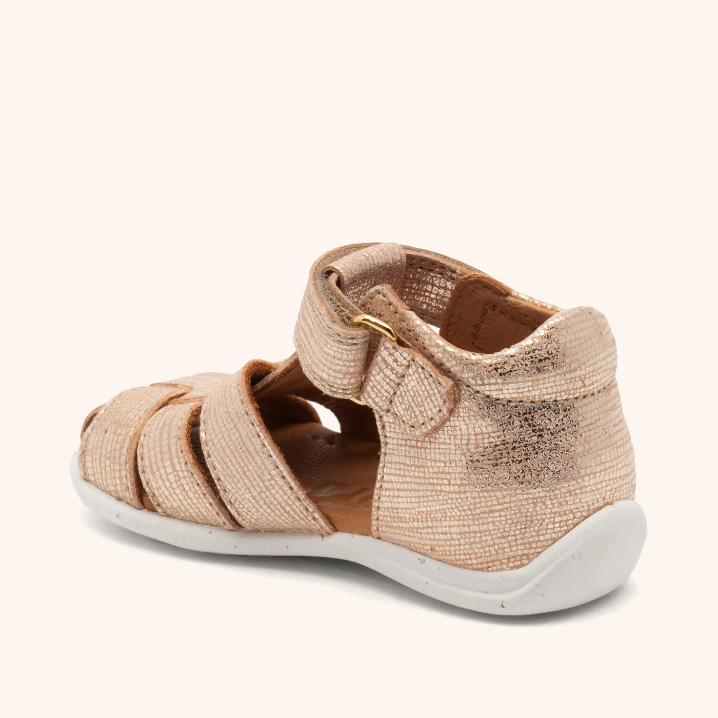 Bisgaard Carly sandal Platin læder