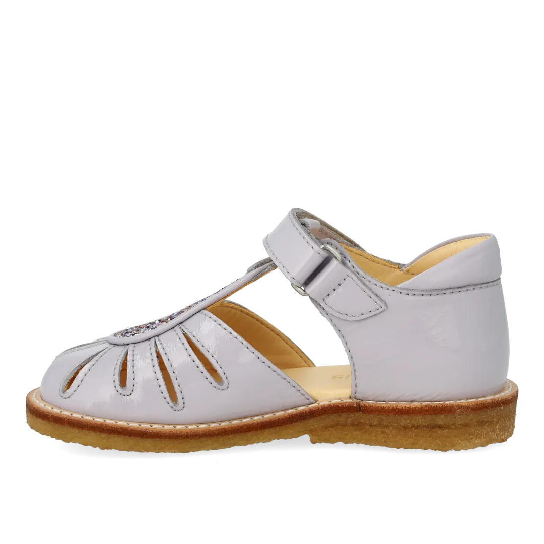 Angulus dråbedetalje sandal glitter rummelig pasform