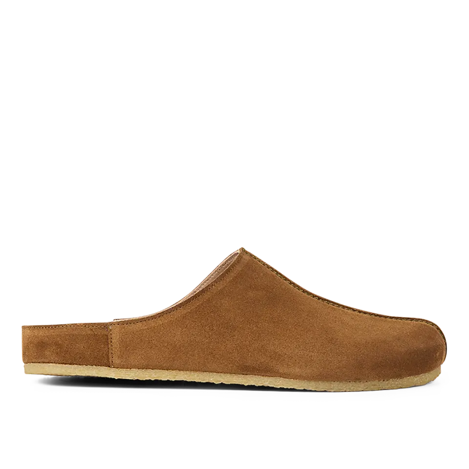 Angulus Fodseng Mule sandaler ruskind til herre