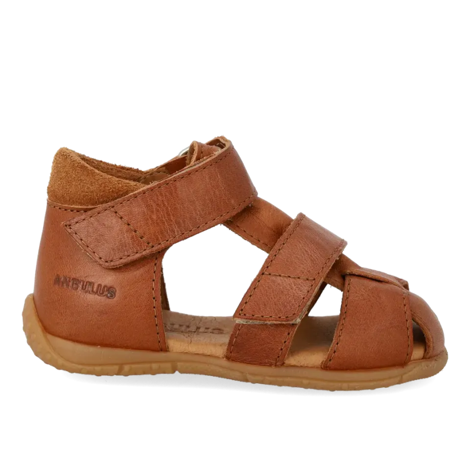 Angulus Sandal dobbelt velcro begyndersandal læder 18-23
