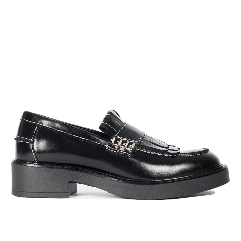 Angulus Chunky Penny loafer dame frynser