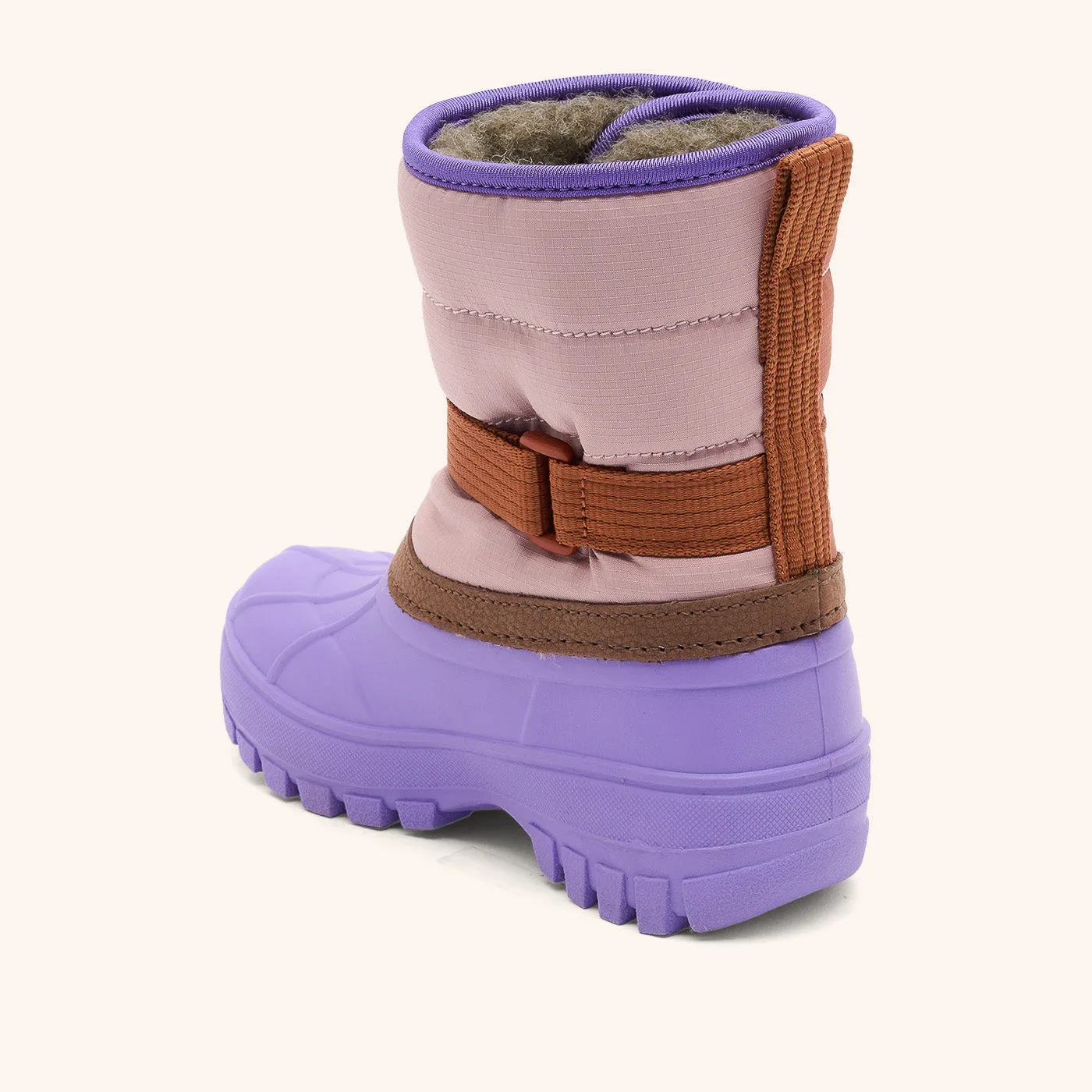 Bisgaard Pacson vinterstøvle block purple uld