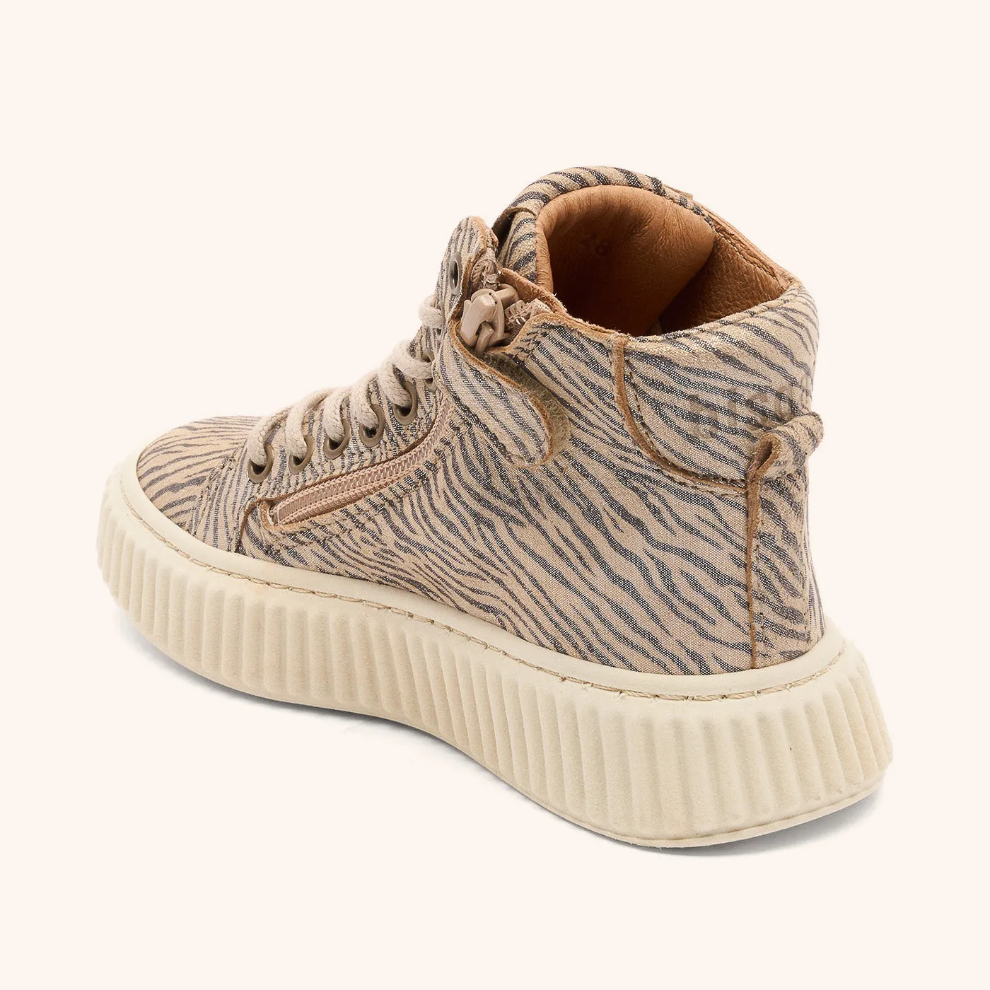 Bisgaard Debbie L sneaker zebra glitter chunky sål
