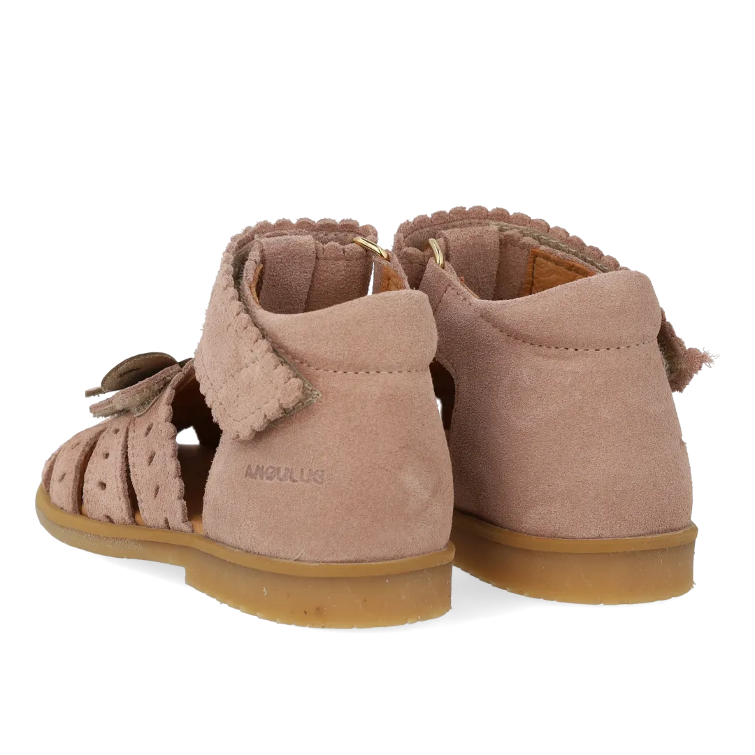 Angulus sandal ruskind sommerfugl dobbelt velcro