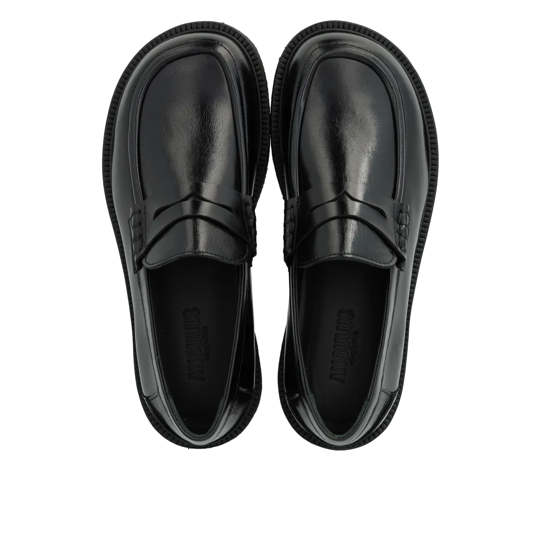 Angulus Loafer Penny dameloafer læder bred pasform