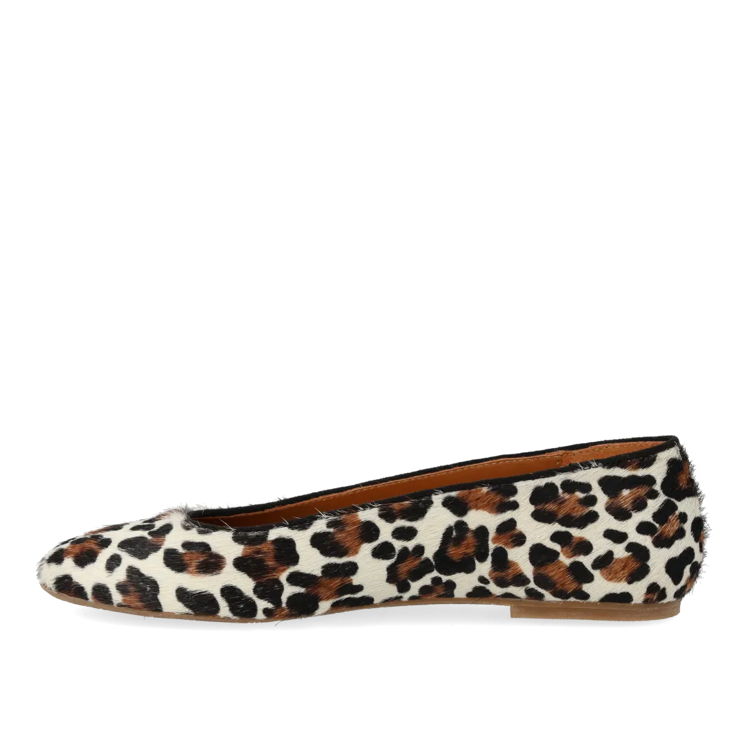 Angulus Leopard ballerina pumps spids tå 5 cm hæl