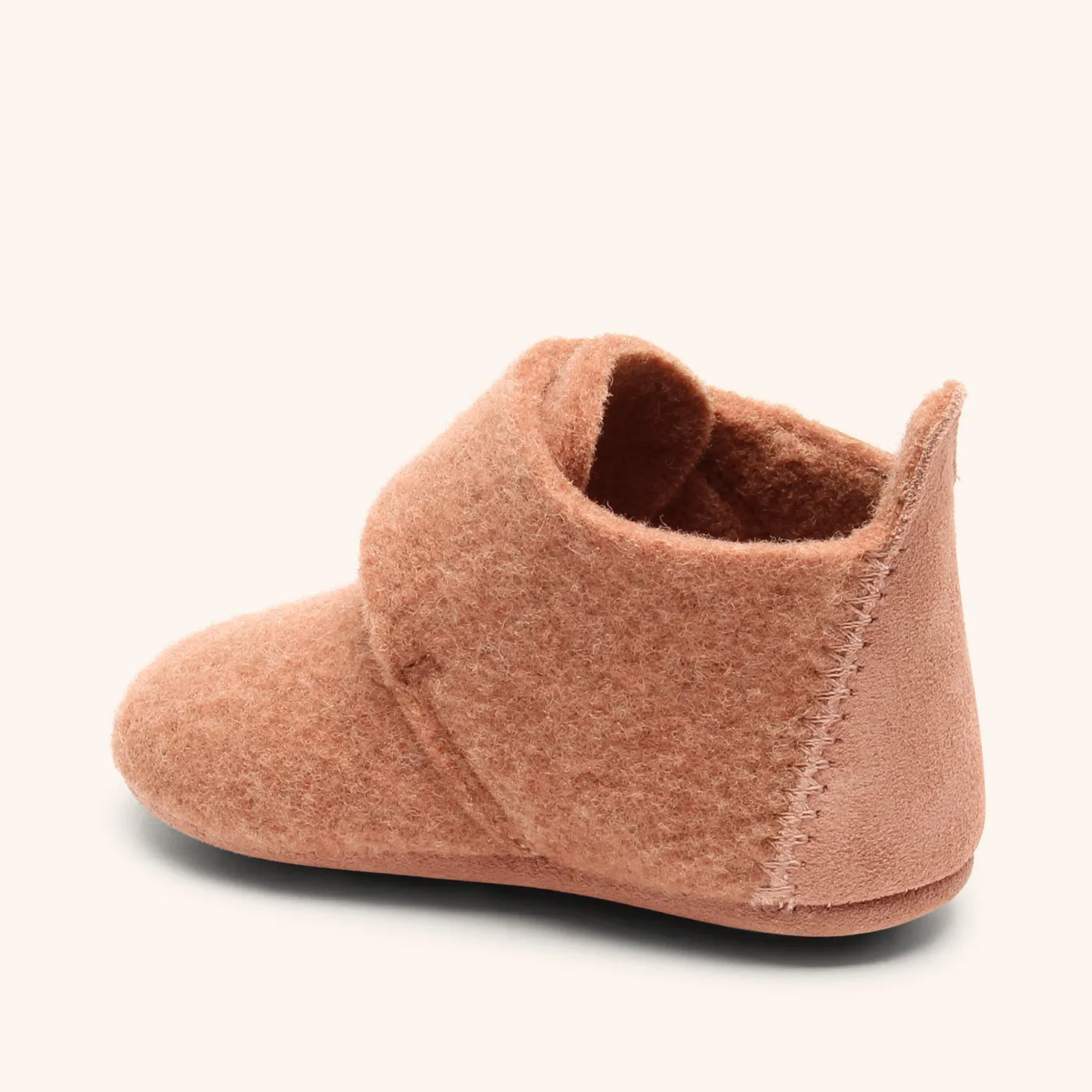 Bisgaard Baby Wool hjemmesko rose i uld