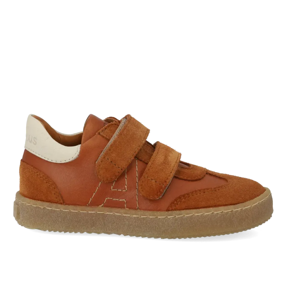 Angulus Sporty colour-block sneaker bernesko velcro leder