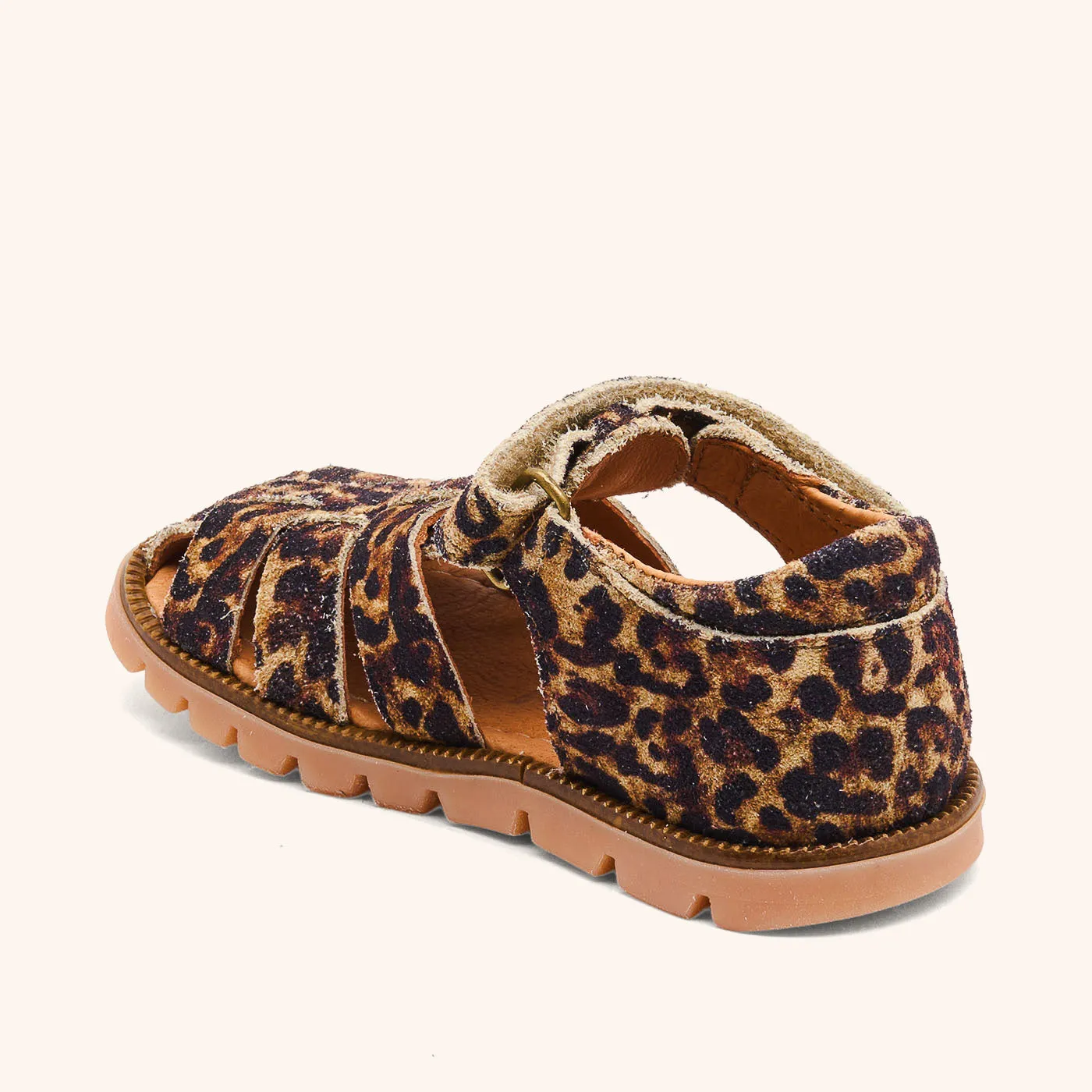 Bisgaard Beka sandal leopard læder