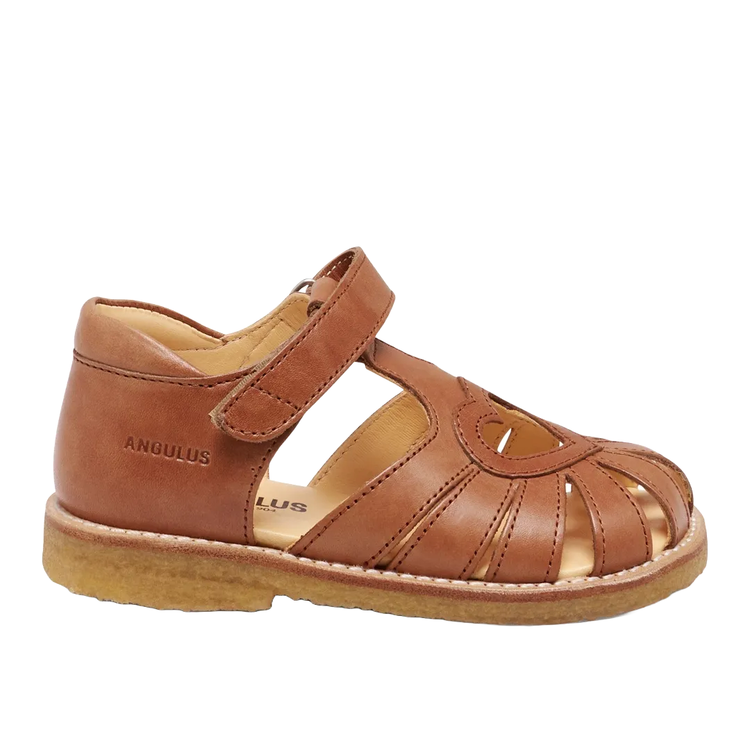 Angulus Hjertesandal med velcrolukning sandal børn rummelig