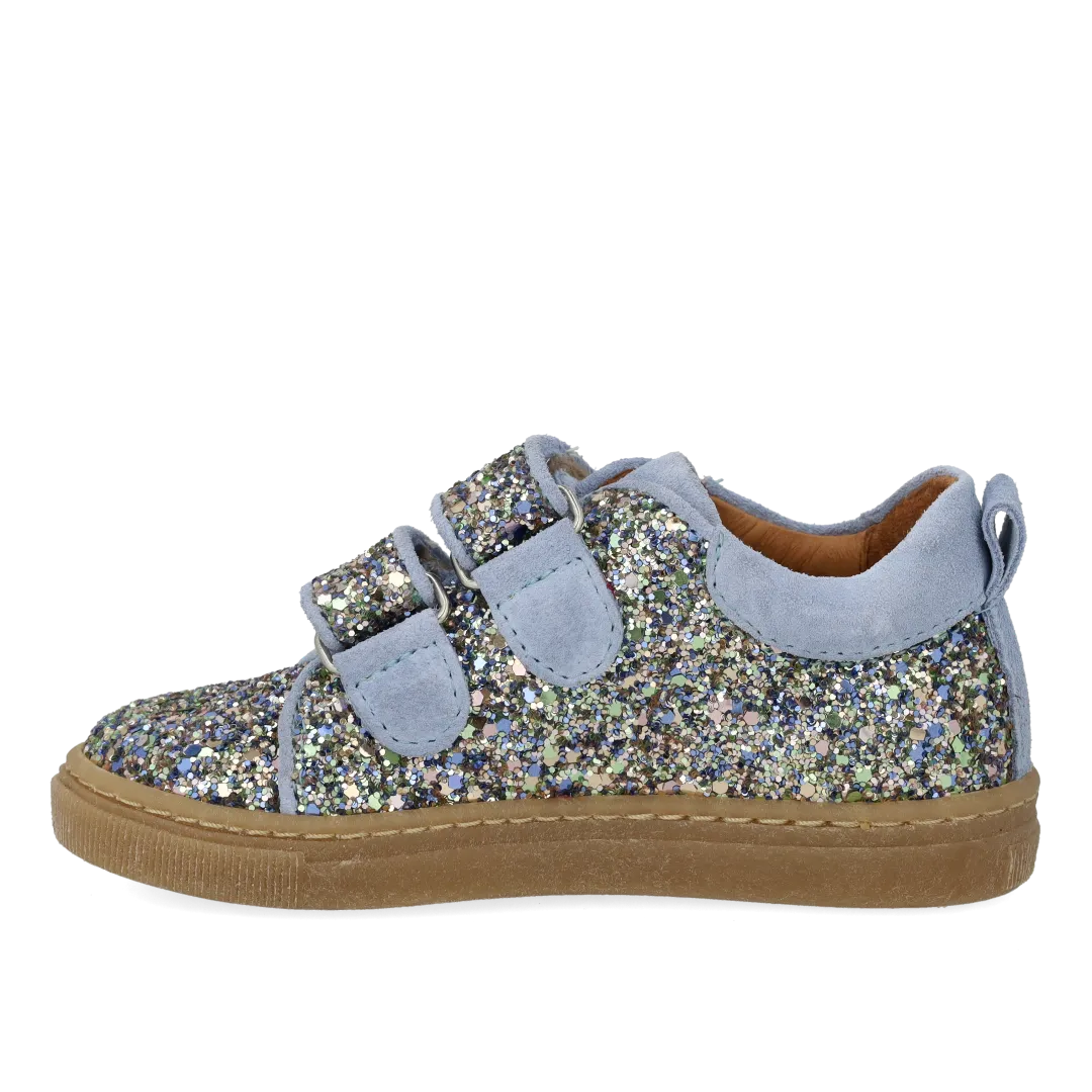 Angulus glitter-sneaker ruskind børnesneakers
