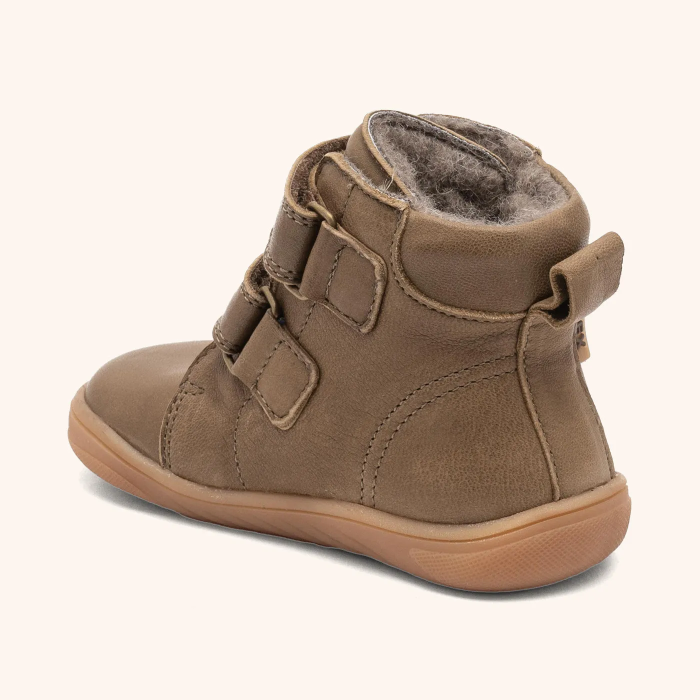 Bisgaard Barefoot Helmut Tex vinterstøvle khaki vandtæt